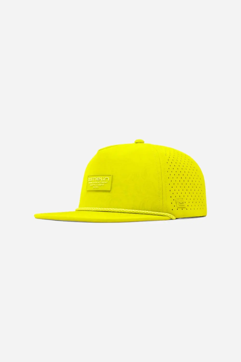 Melin Coronado Links Hydro Snapback Hat In Neon Yellow 1