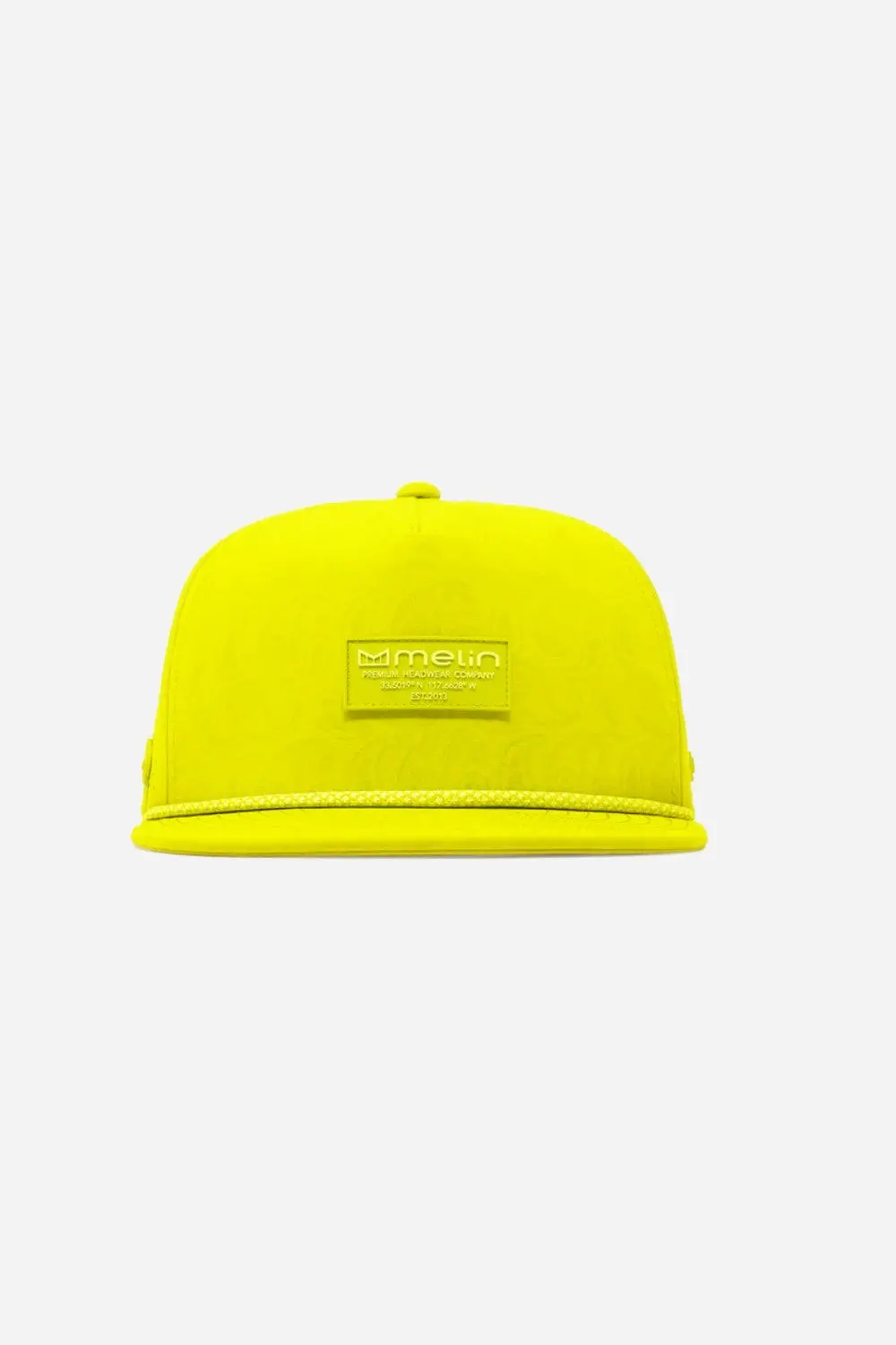 Melin Coronado Links Hydro Snapback Hat In Neon Yellow 2