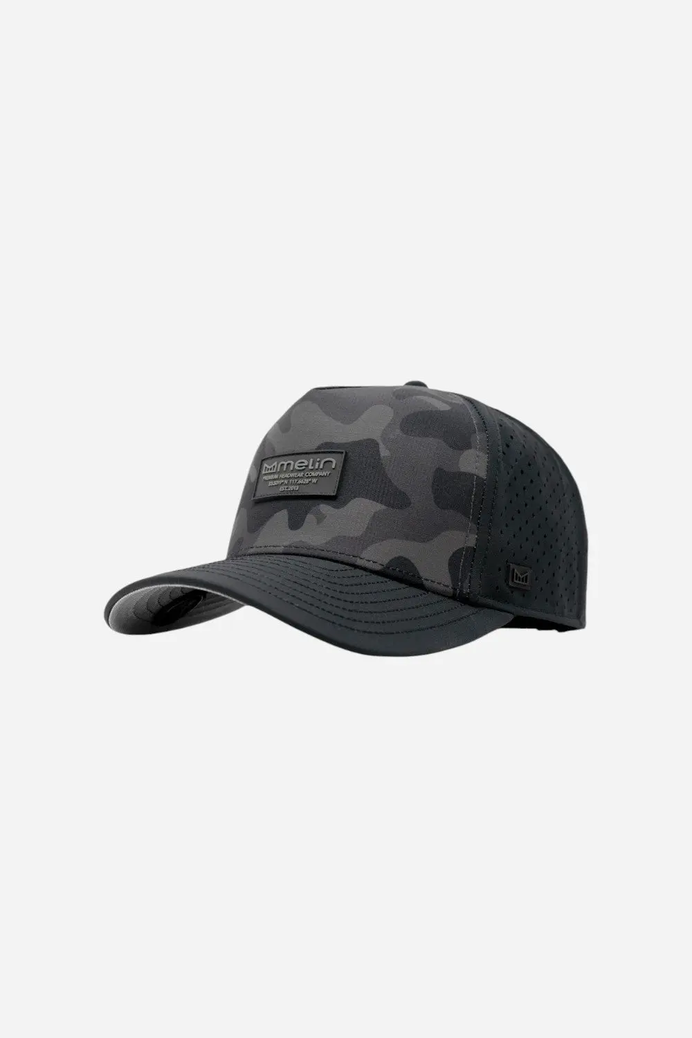 Melin Odysea Brick Hydro Hat In Black Camo Midnight 1