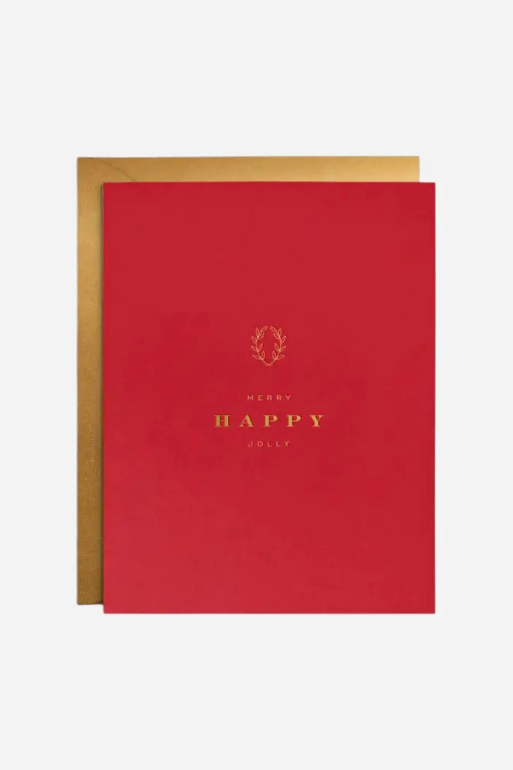 Merry Happy Jolly Greeting Card 1