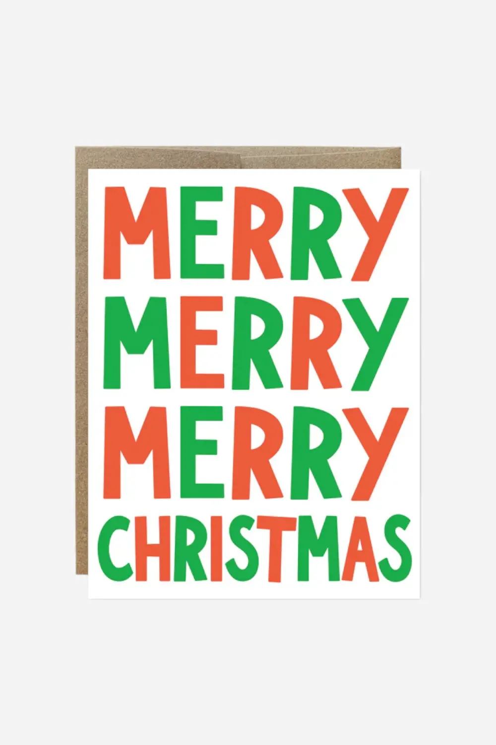 Merry Merry Christmas Greeting Card 1