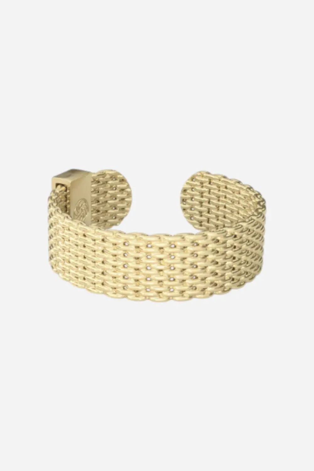 Metal Alchemist Woven Armor Ring - Gold 6 Mm - S/M 1