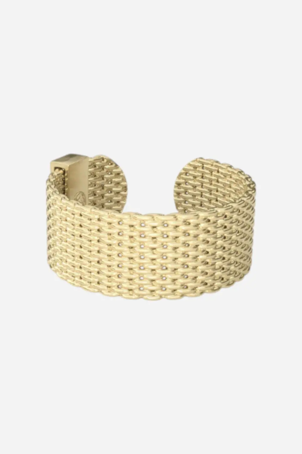 Metal Alchemist Woven Armor Ring - Gold 8 Mm - S/M 1