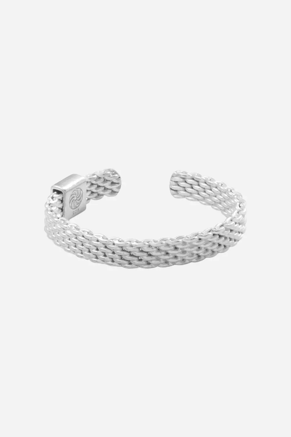 Metal Alchemist Woven Armor Ring - Silver 3 Mm - M/L 1