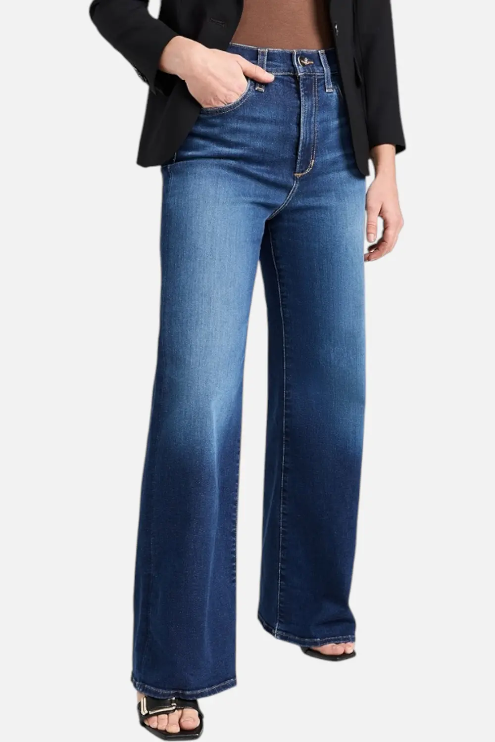Joe's Jeans Mia Petite Wide Leg Jeans In Exhale 1