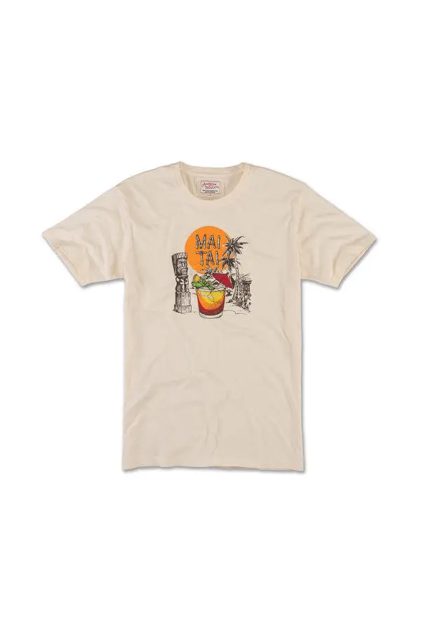American Needle Mai Tai Brass Tacks Tee In Cream 1