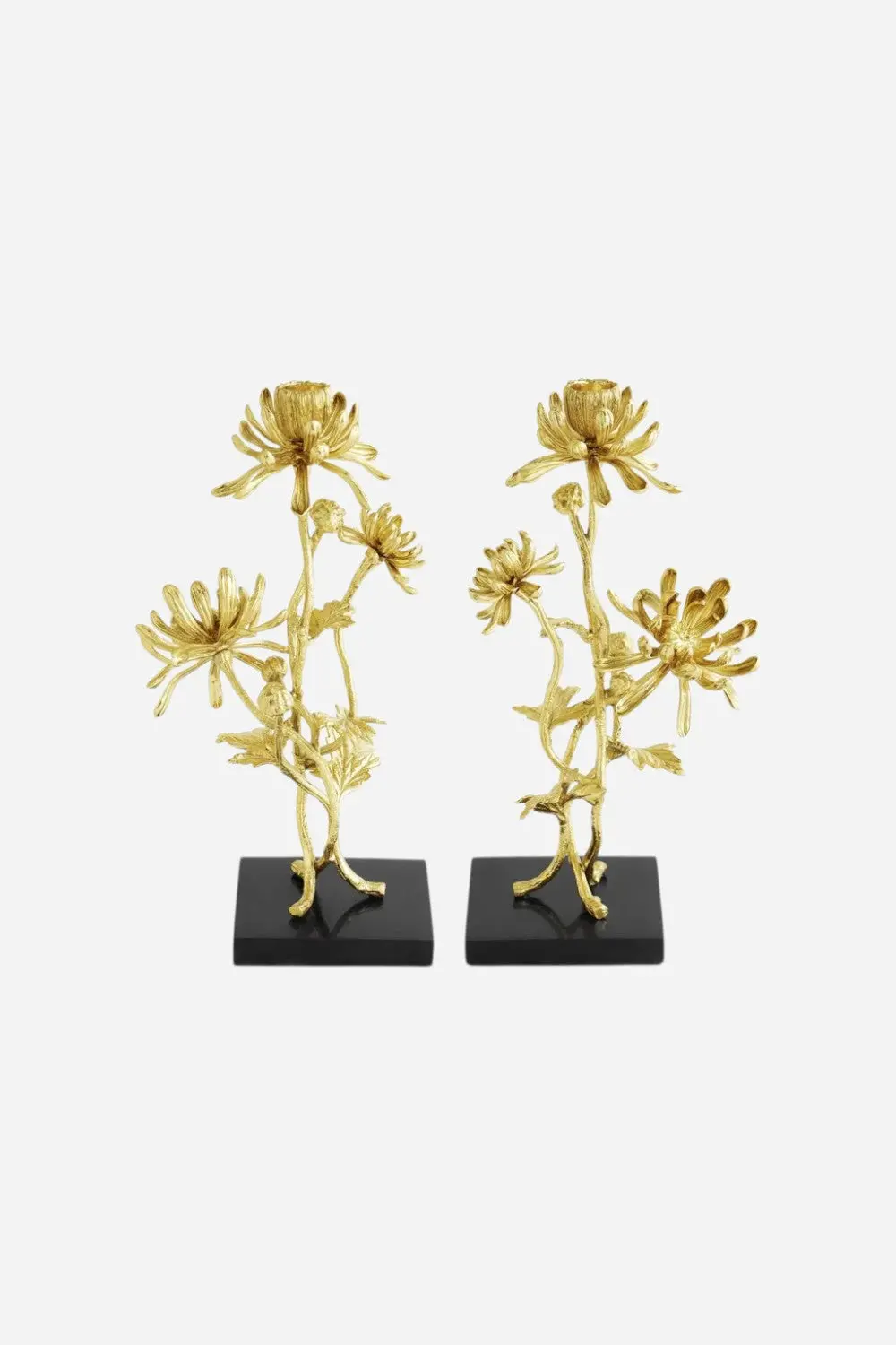 Michael Aram Dahlia Tall Candleholders S/2 1