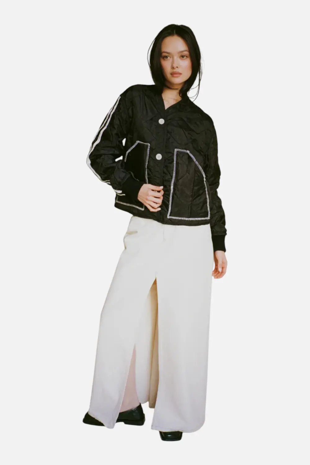 Sloppy Seconds Military Liner Track Jacket In Black 1