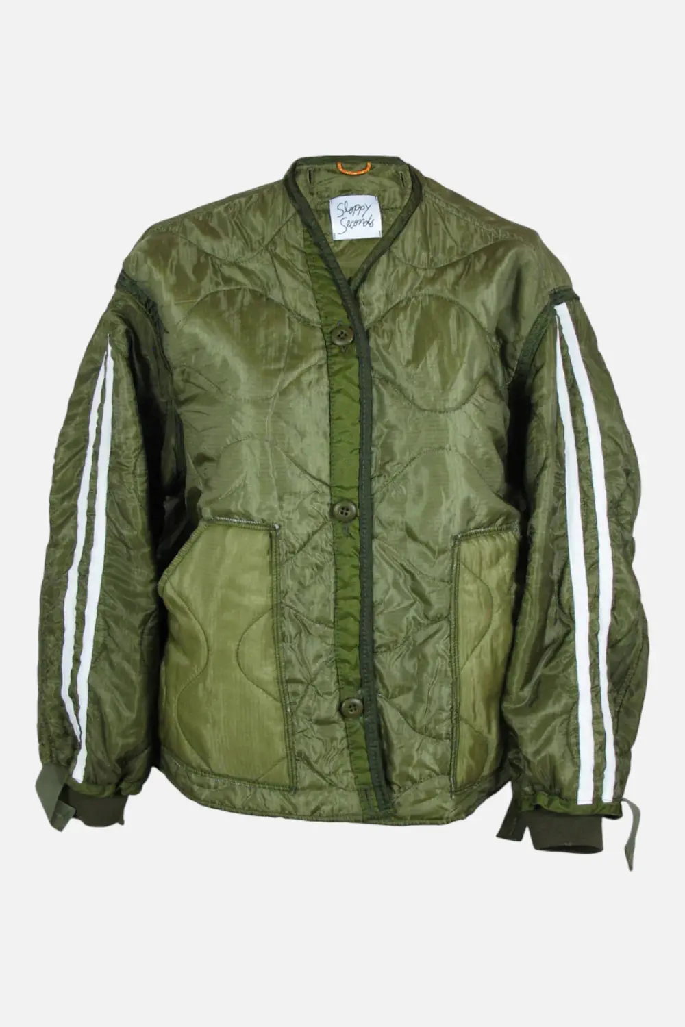 Sloppy Seconds Military Liner Track Jacket In Green 1