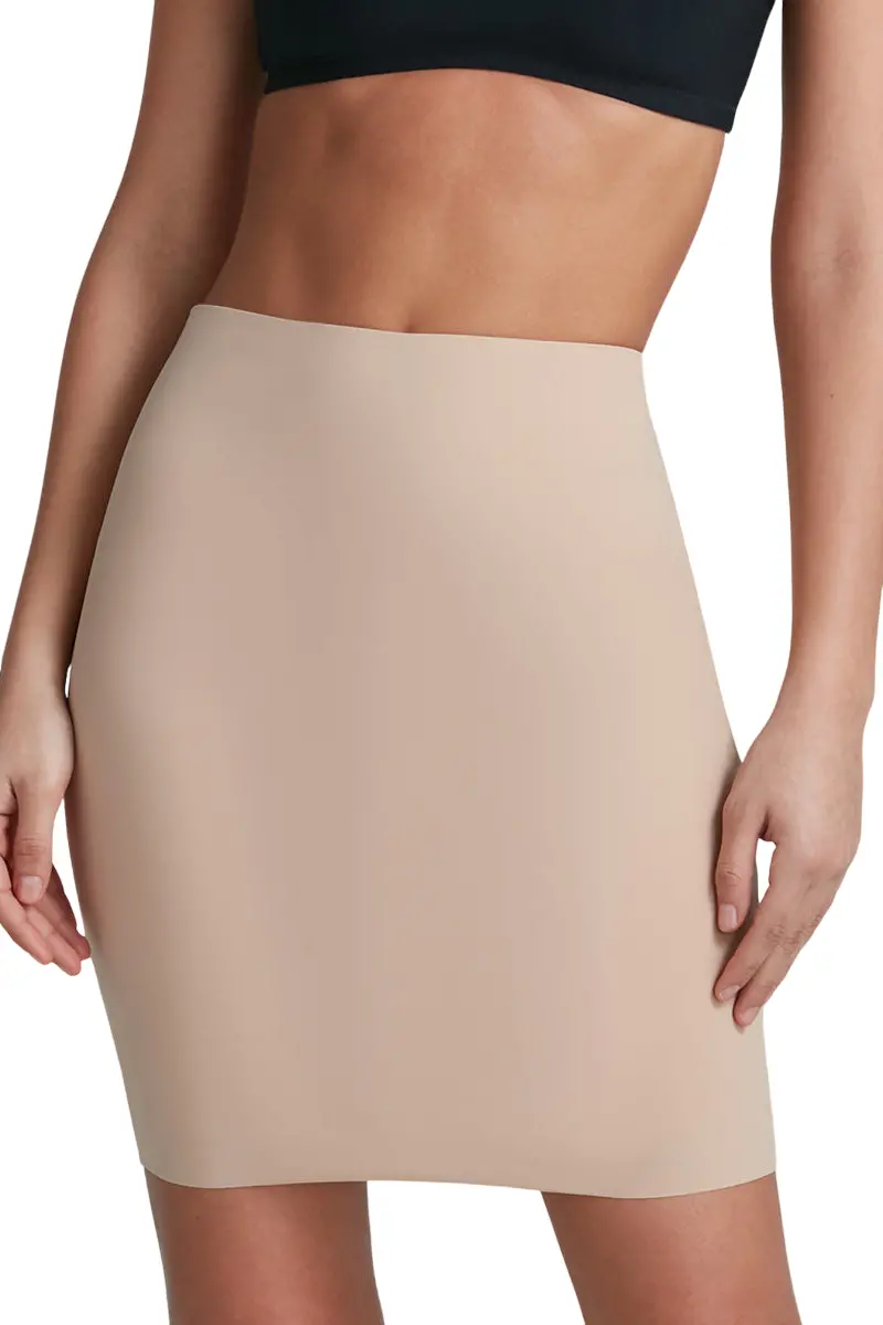 Commando Mini Half Slip With Control Short In Beige 1