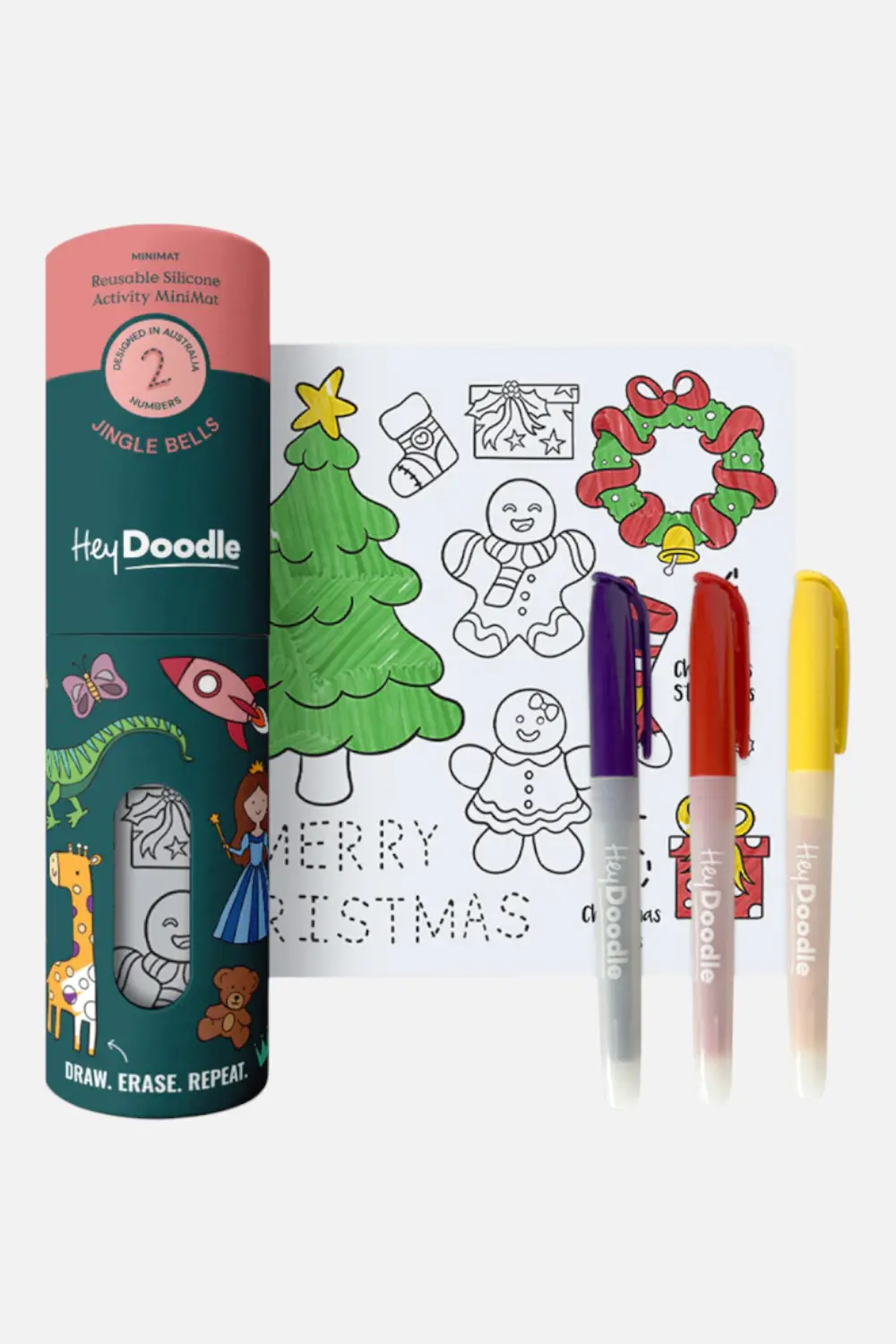 Jingle Bells Mini Coloring & Doodle Mat 1