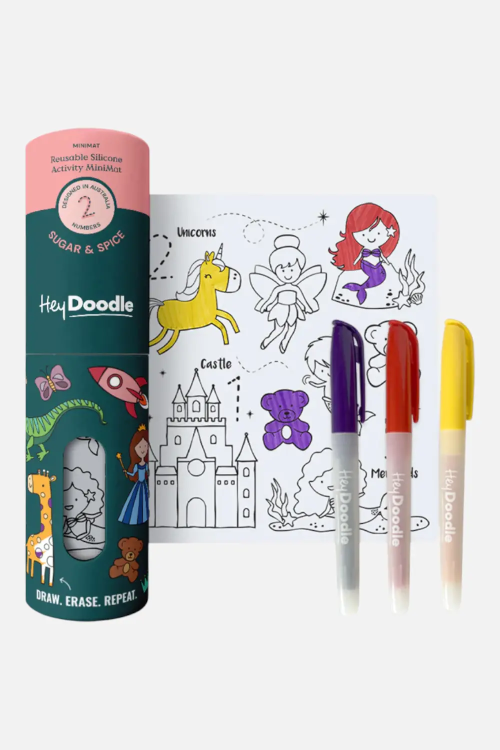 Sugar & Spice Mini Coloring & Doodle Mat 1