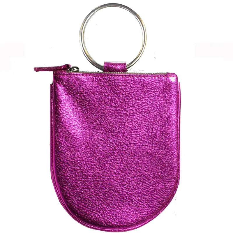 Mini Ring Wristlet - Hot Pink 1
