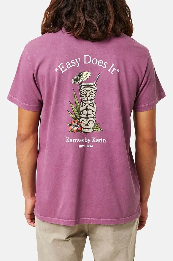 Katin Mixer Tee In Kelp Red Mineral 1