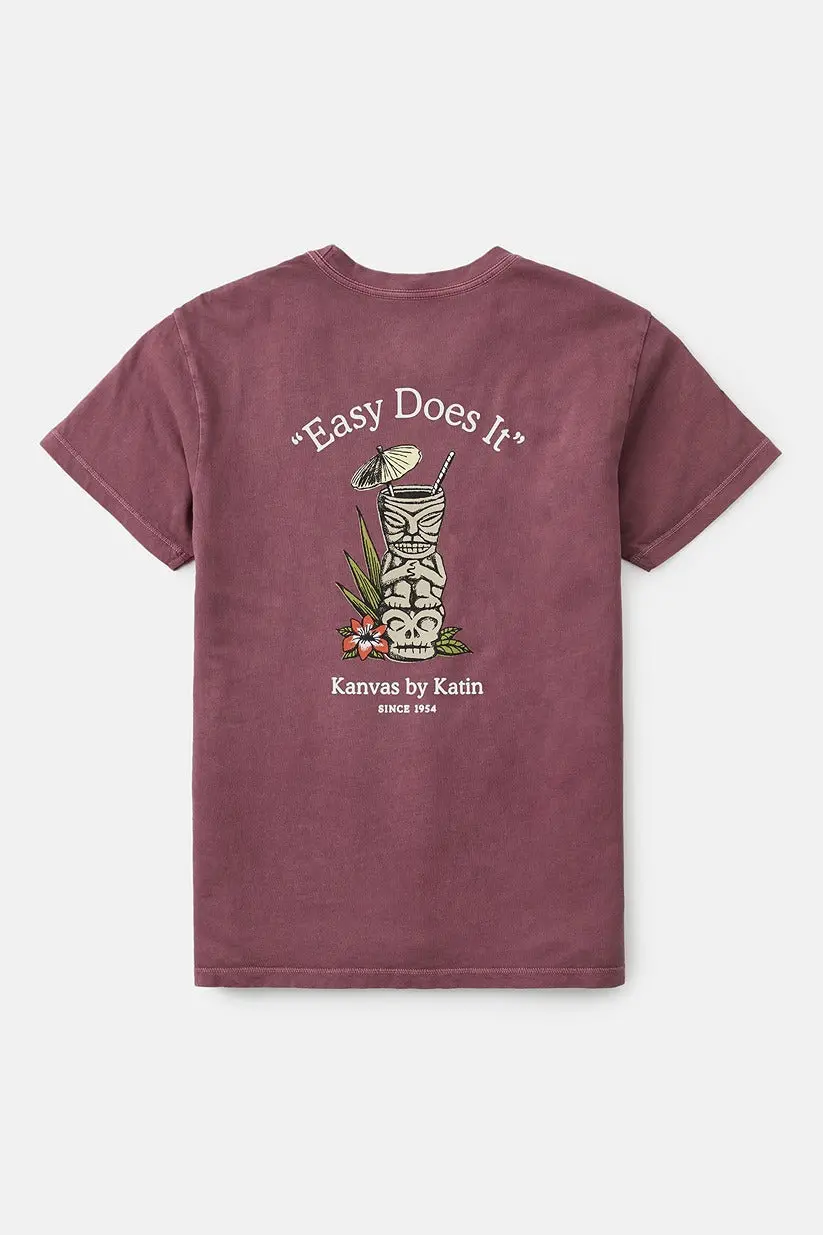 Katin Mixer Tee In Kelp Red Mineral 5