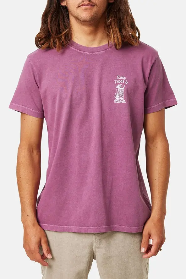 Katin Mixer Tee In Kelp Red Mineral 2