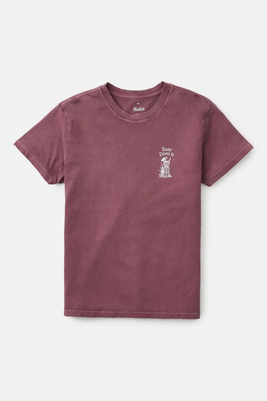 Katin Mixer Tee In Kelp Red Mineral 4