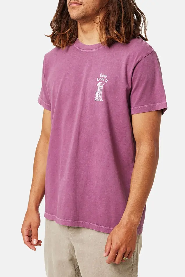 Katin Mixer Tee In Kelp Red Mineral 3