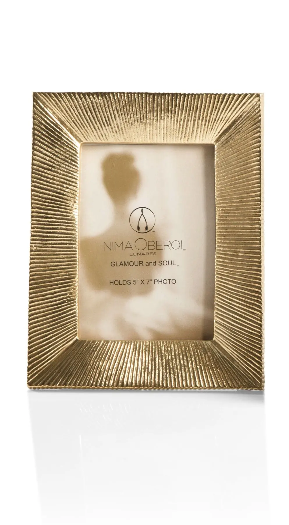 Lunares Miyake Frame In Gold 5X7 1