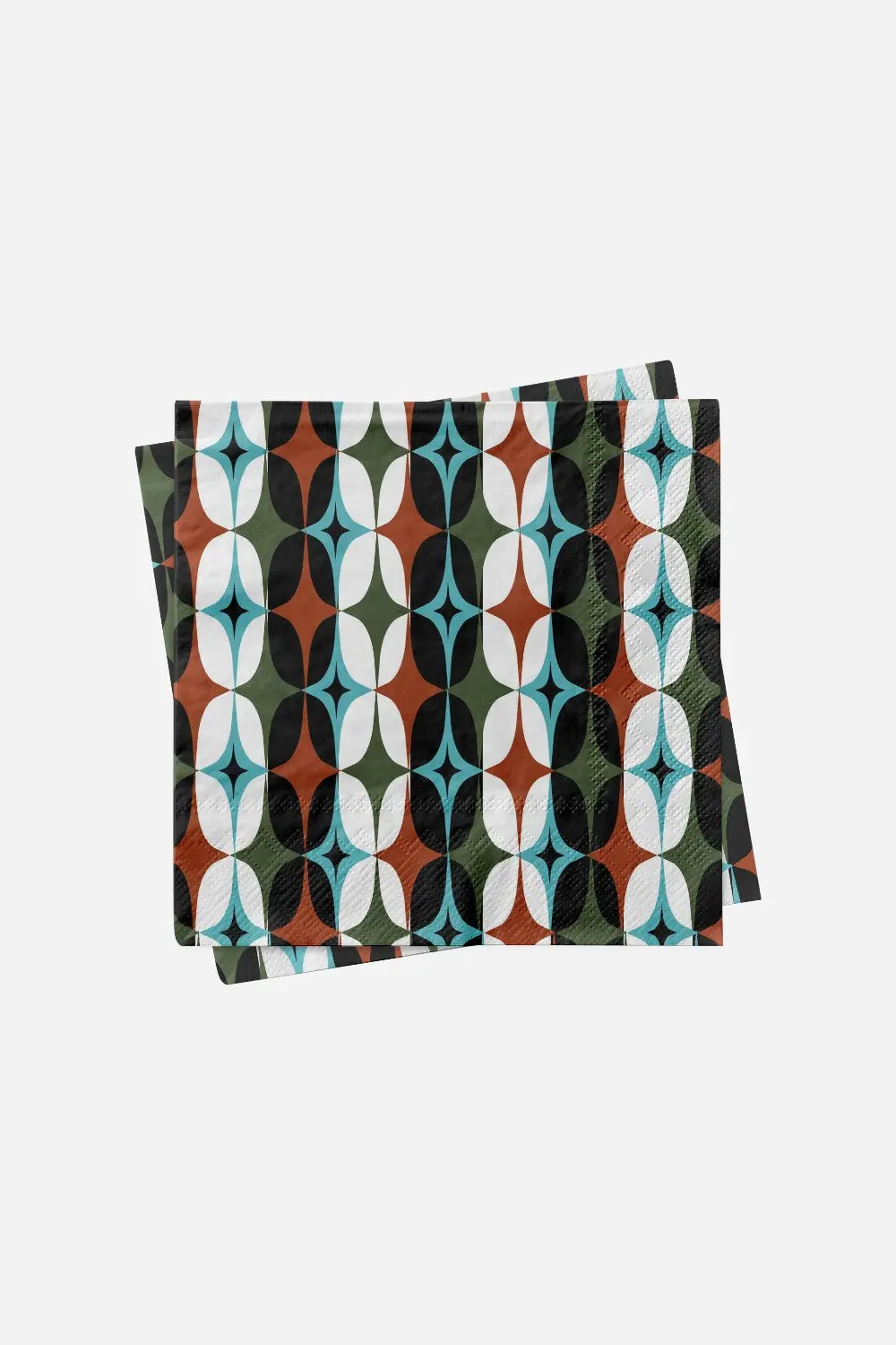 Mod Lounge Starlight Diamond Mid Century Modern Retro Cocktail Beverage Napkin 1