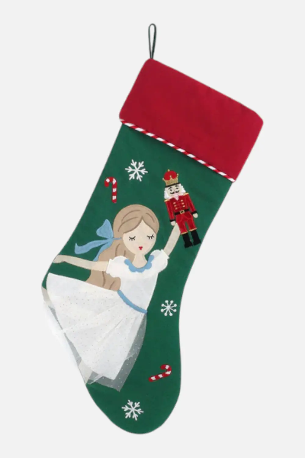 Mon Ami Clara Nutcracker Stocking In Green 1