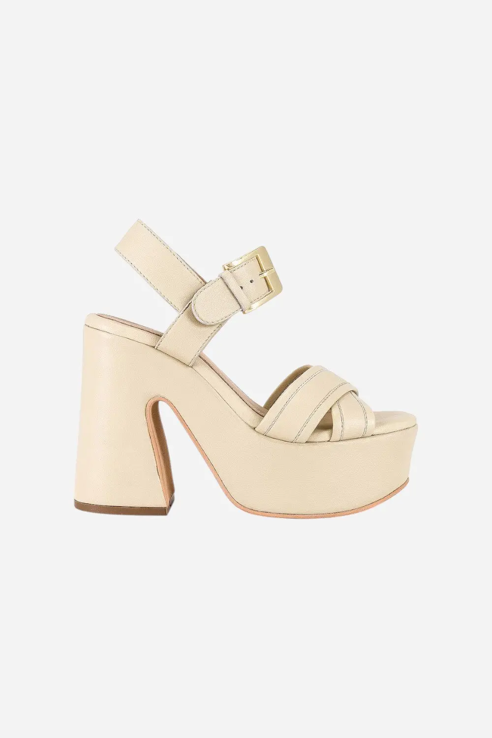Seychelles Monsoon Platforms In Ivory Leather 1