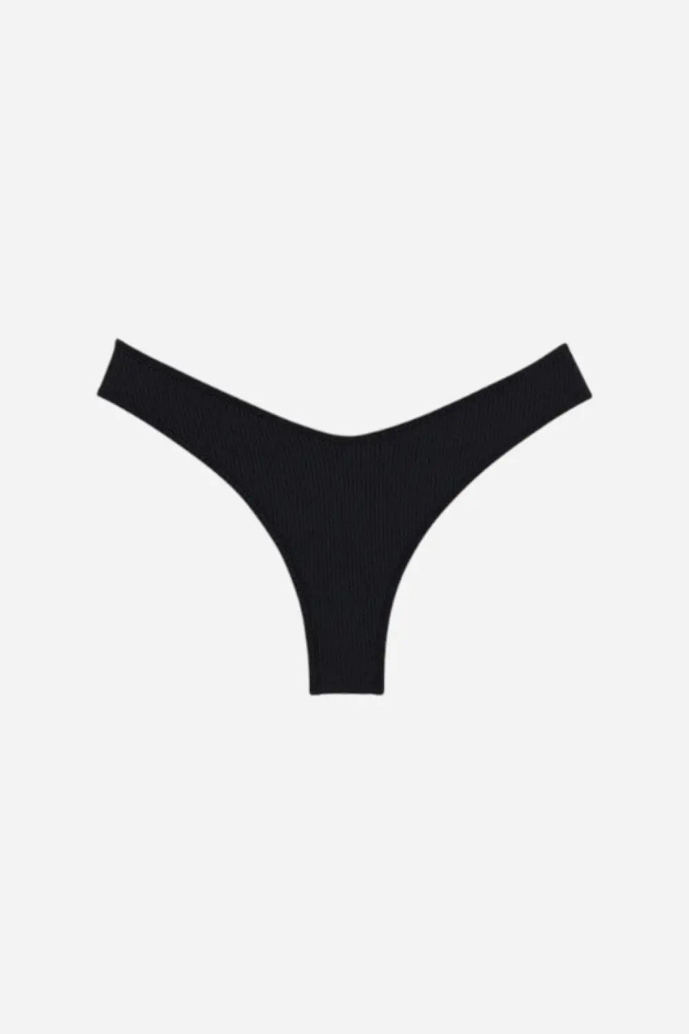 Montce Black Rib Lulu Bikini Bottom 1