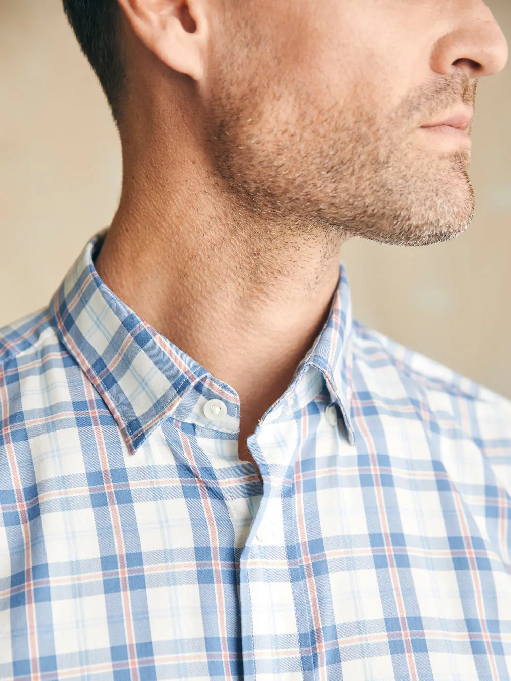 Faherty Movement Shirt In Spring Valley Plaid 3