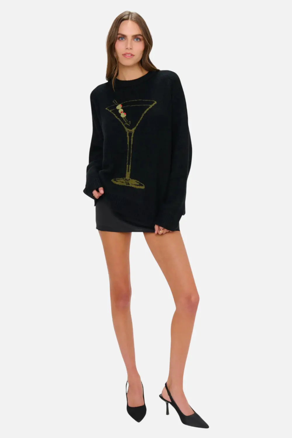 Show Me Your Mumu Settle In Sweater Dirty Martini Knit 1