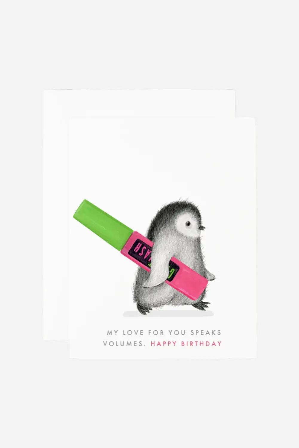 My Love For You Speaks Volumes Birthday Card 1