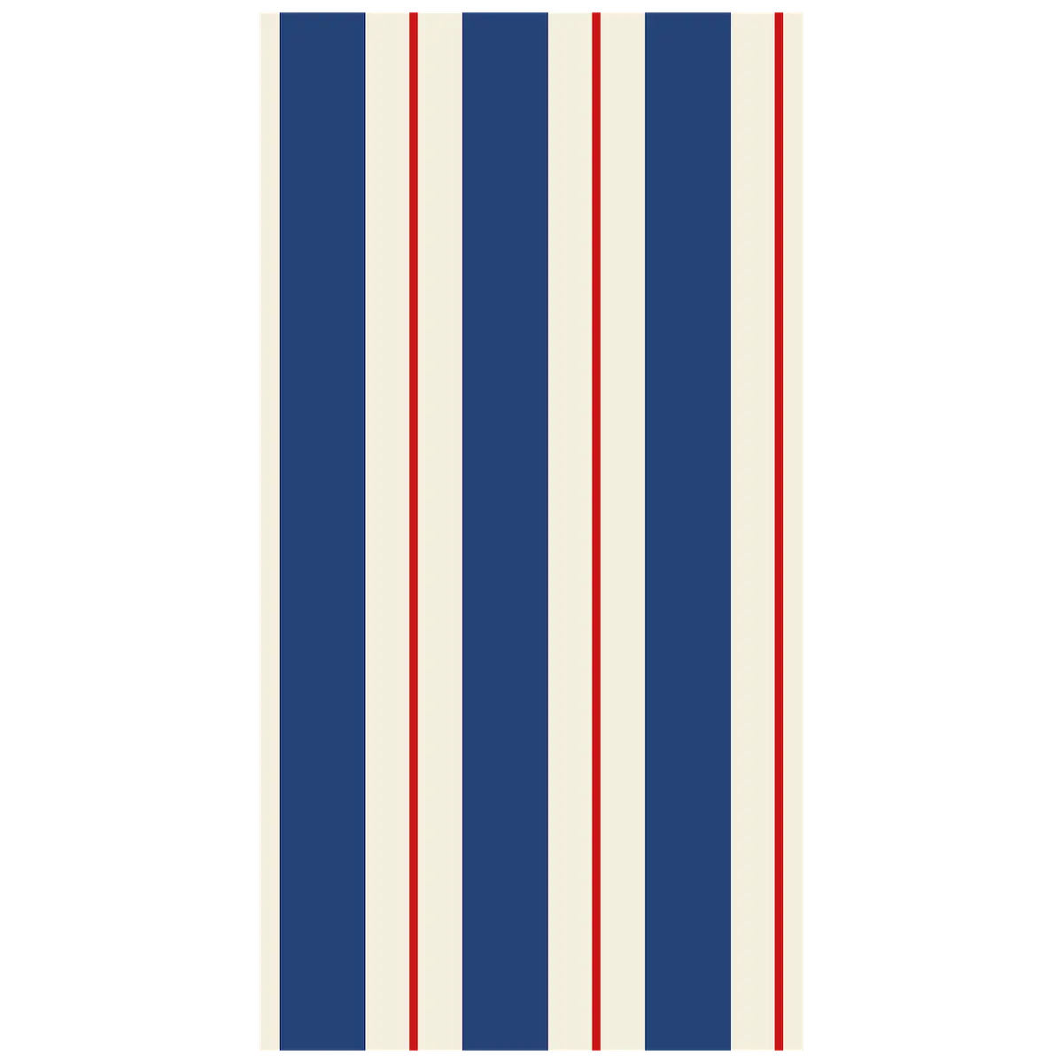 Navy & Red Awning Stripe Guest Napkins - Set Of 16 1