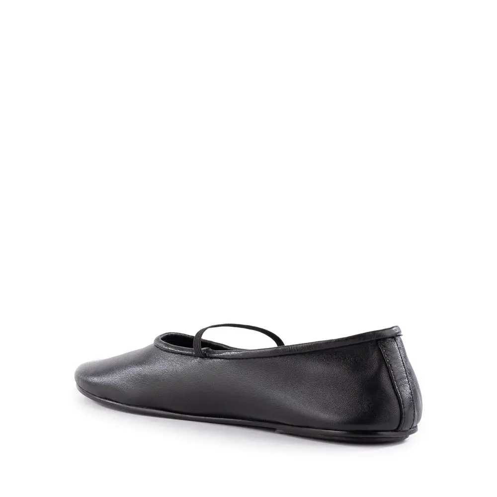 Seychelles Neon Moon Ballet Flat Travel Duo In Black Leather 7