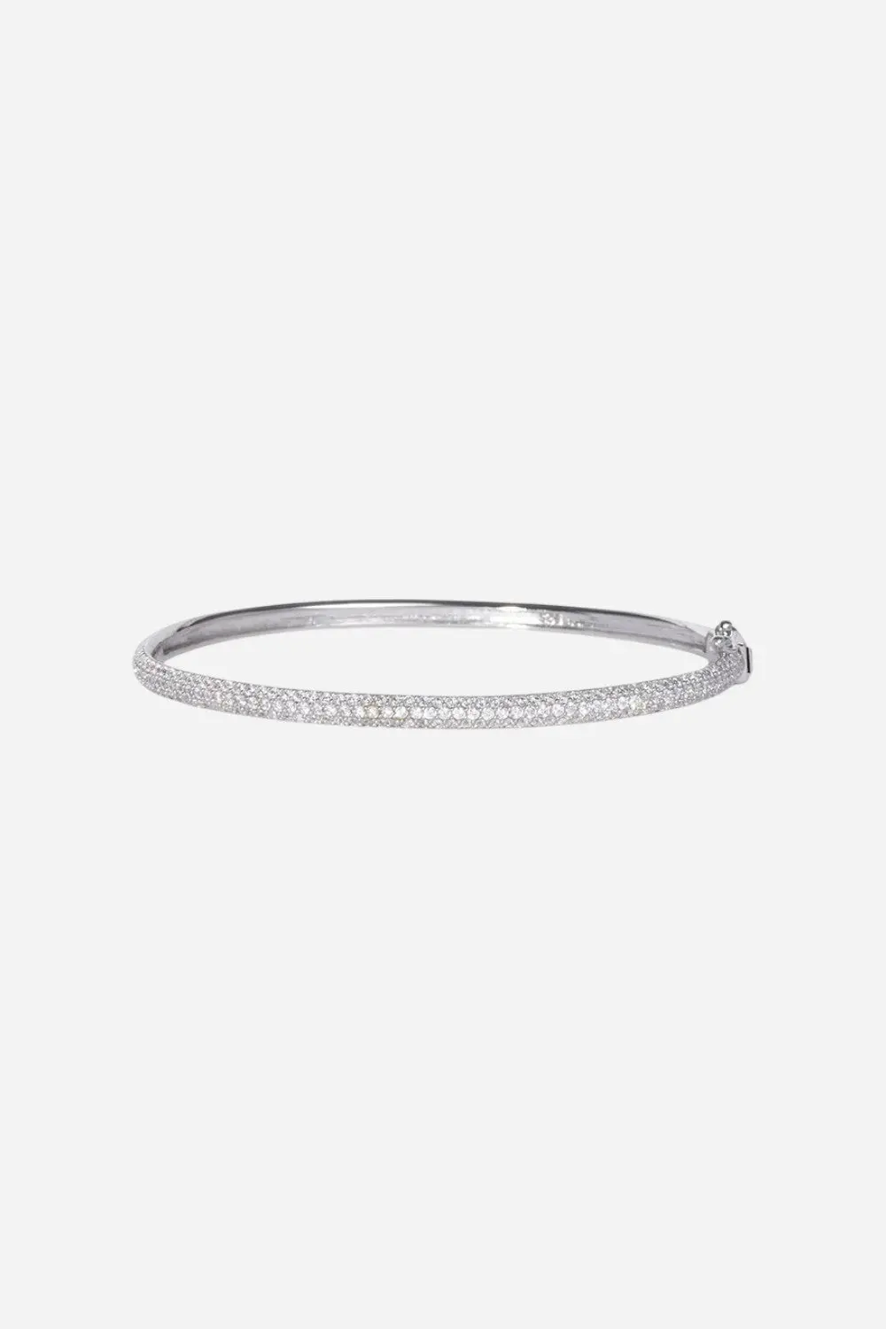 Nickho Rey Malibu Bangle In White Rhodium 1