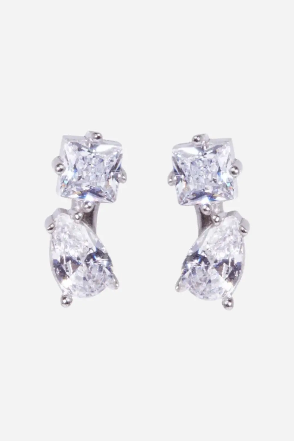 Nickho Rey Mark Robbins Stud In White Rhodium/Clear 1