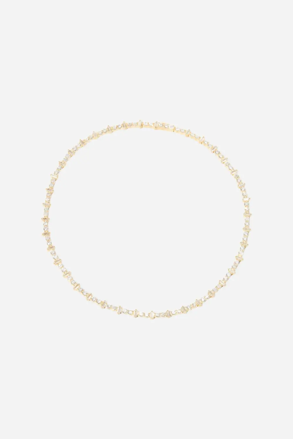 Nickho Rey Mila Necklace In Gold & Clear Crystals 1