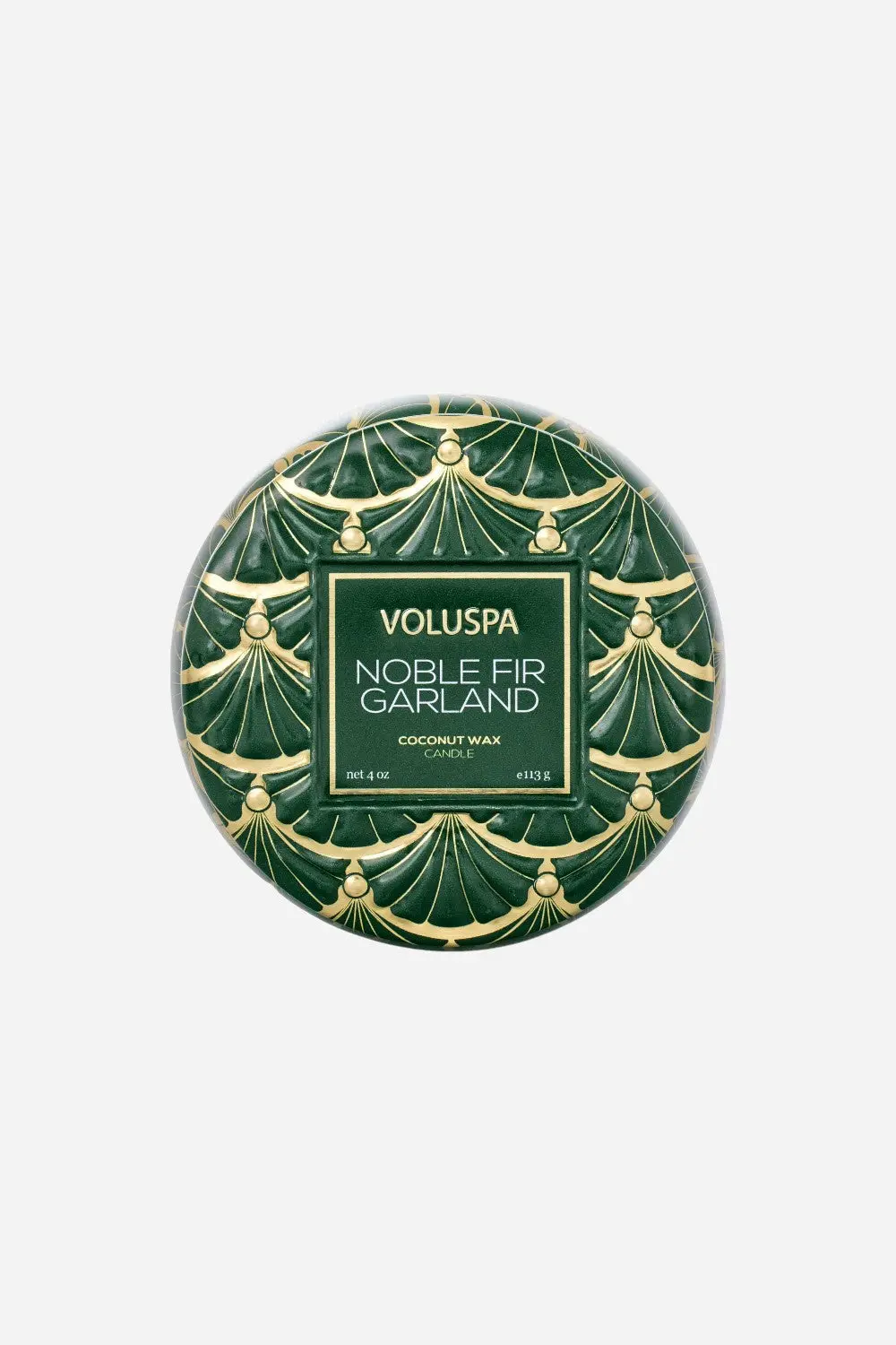 Voluspa Noble Fir Garland Mini Tin Candle - 4 Oz 1