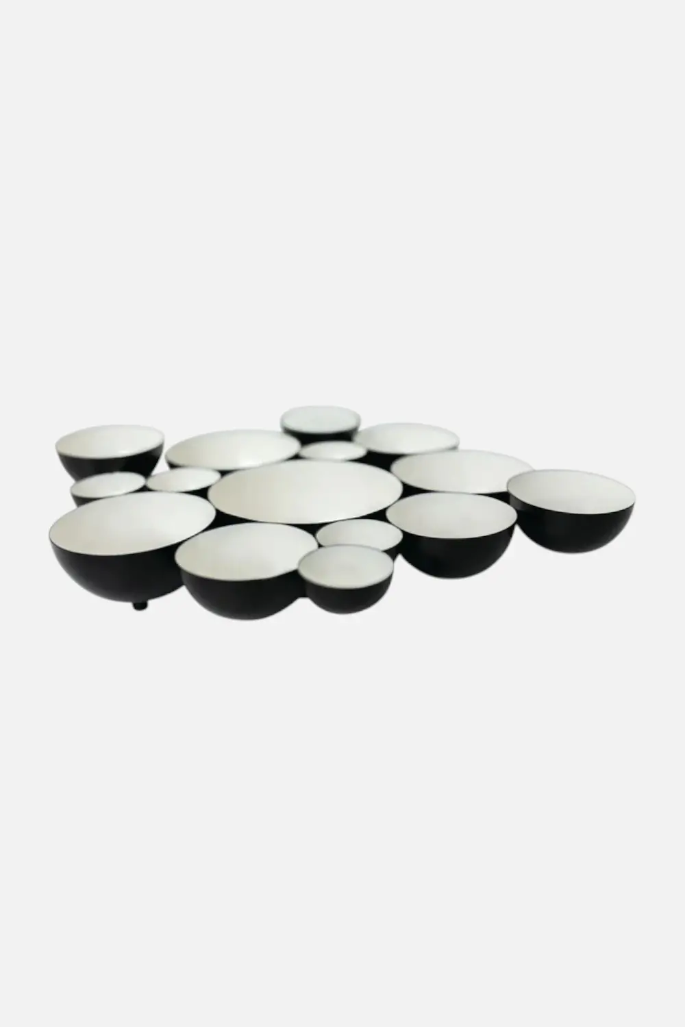 Nora Fleming Black & White Bubble Bowl 1