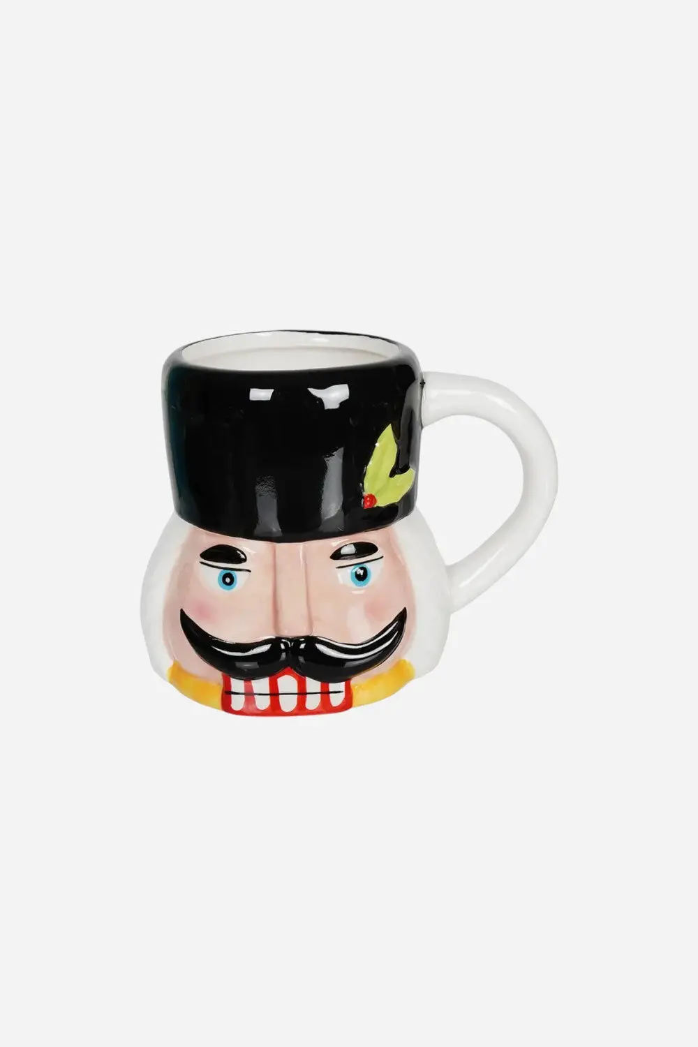 Nutcracker Mug In Green Mistletoe 1