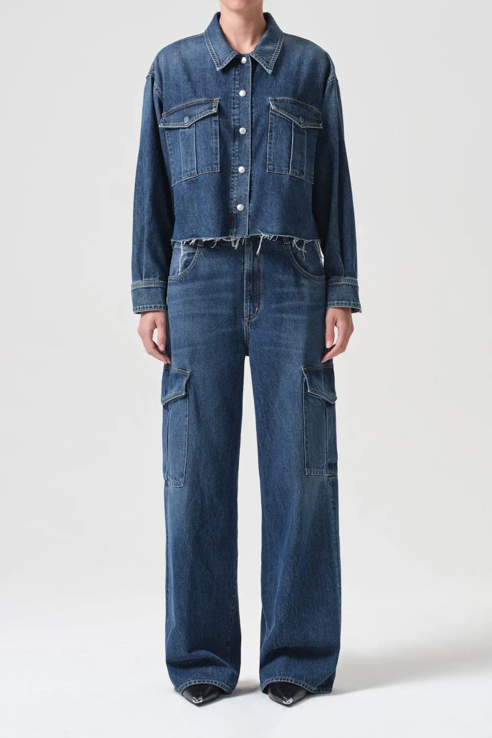 Agolde Nyx Denim Shirt In Pathway 1