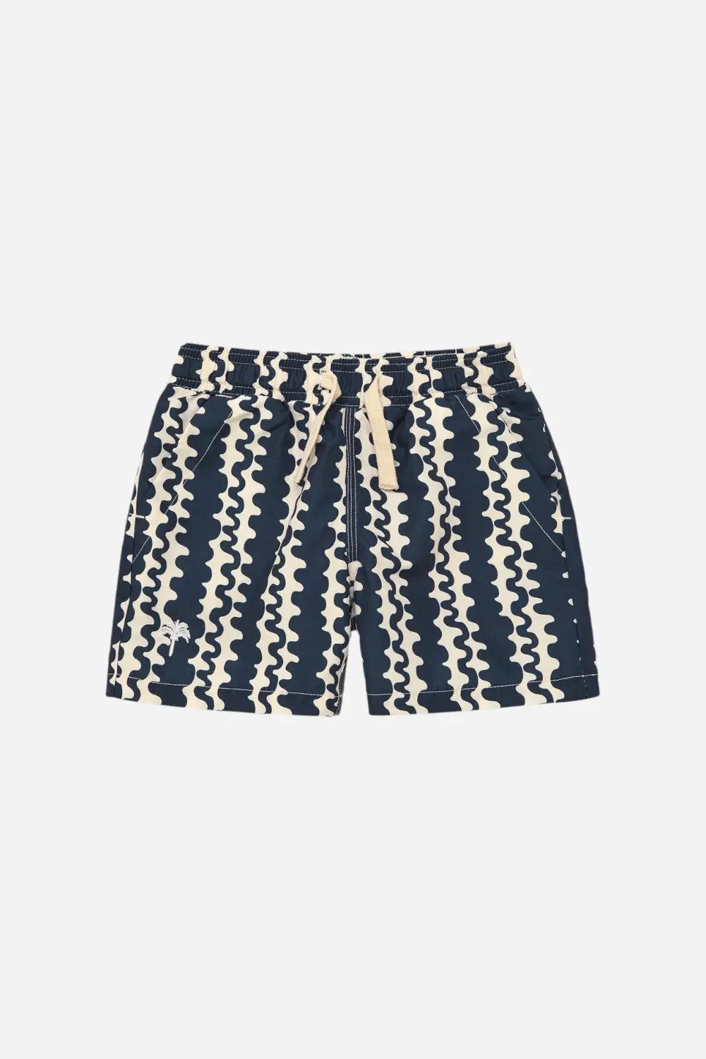 Oas Kids Blue Scribble Swim Shorts 1