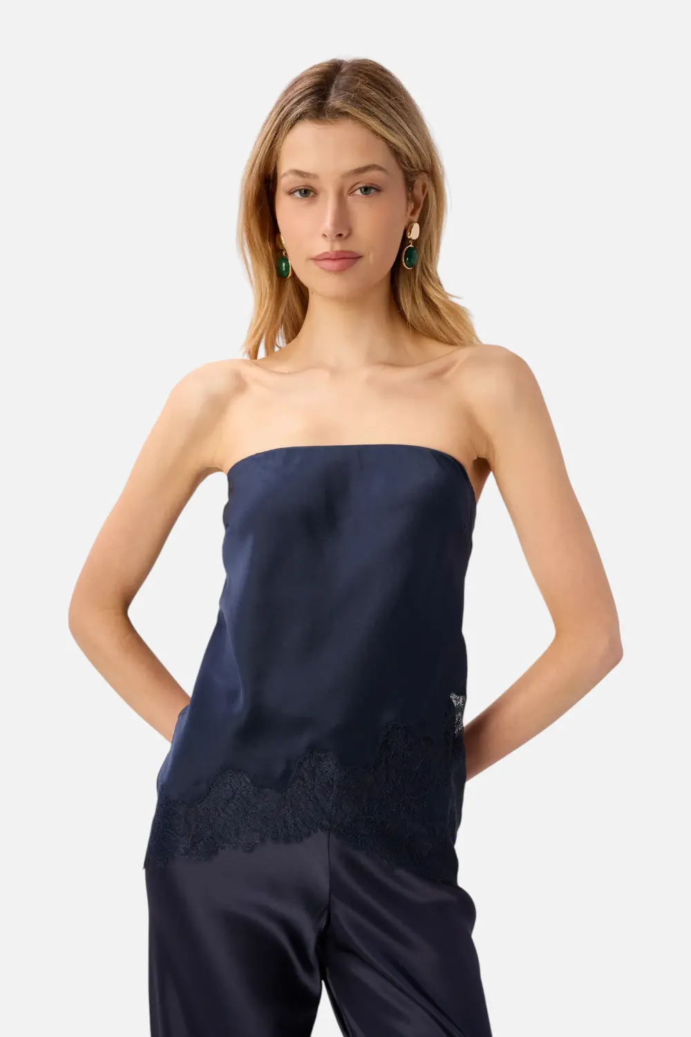 Cami Nyc Women's Odessa Strapless Camisole In Dark Wash 1