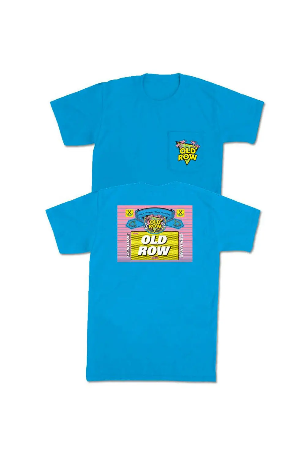 Old Row 90'S Light Pocket Tee In Blue 1