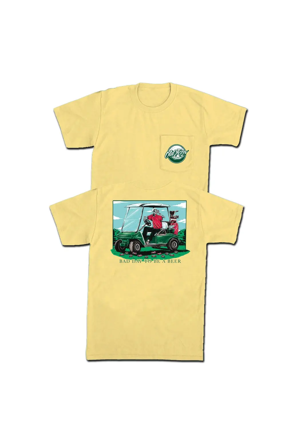 Old Row Bad Day To Be A Beer Golf Pocket Tee 1