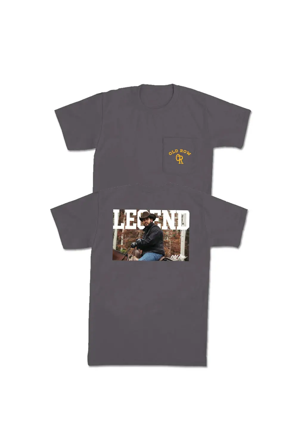 Old Row Rip Ls Pkt Tee In Charcoal 1