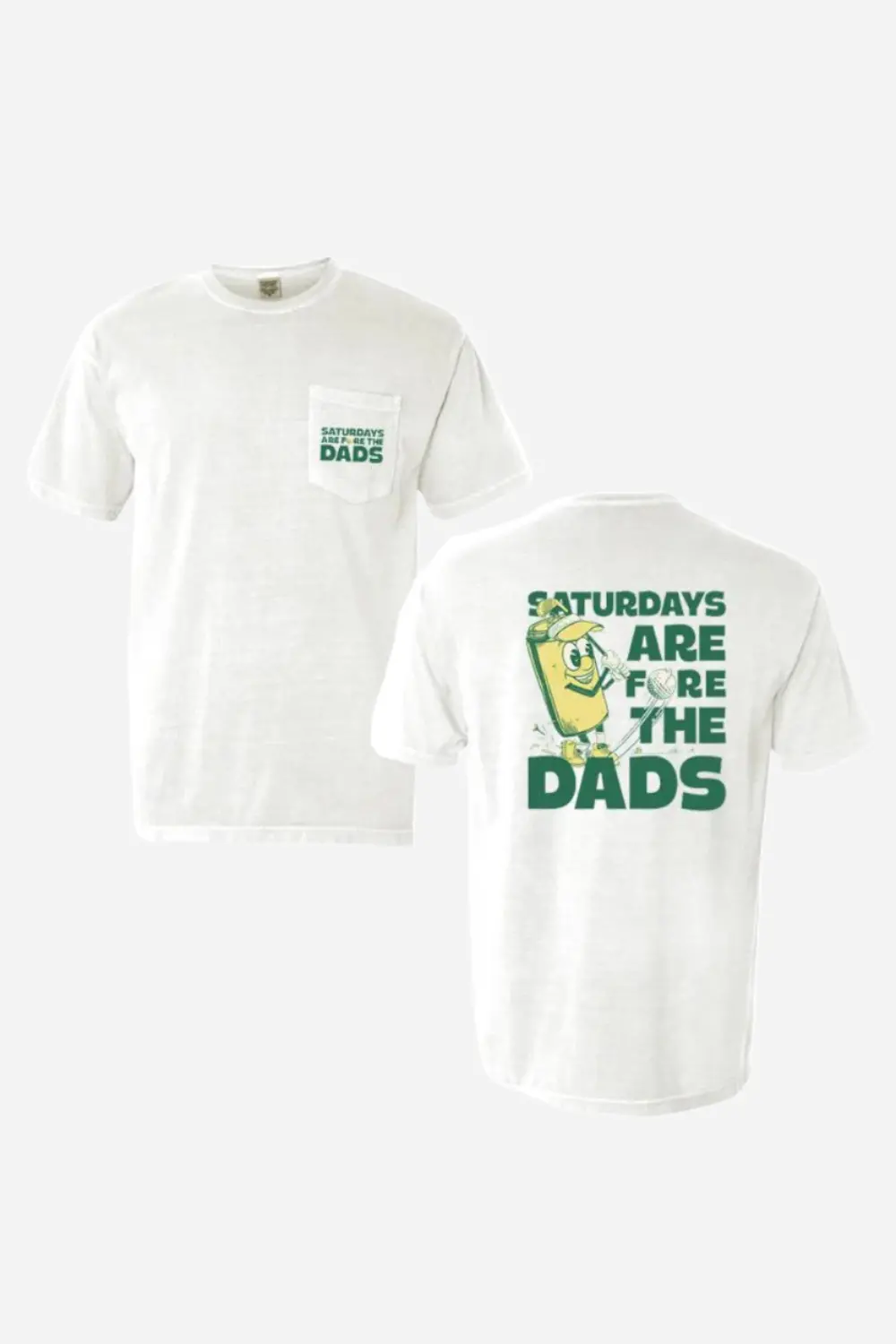 Old Row Saturdays Are Fore The Dads Golf Pocket Tee In White 1