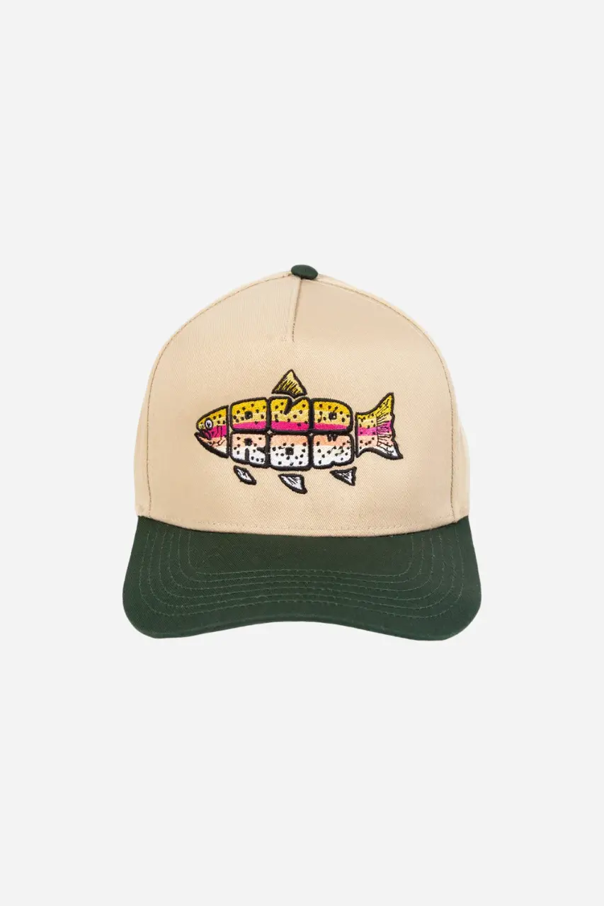 Old Row The Trout Text Hat 1