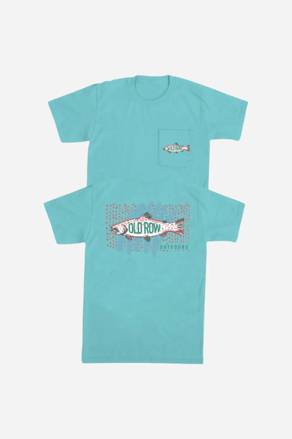 Old Row Speckled Trout Pocket Tee In Mint 1