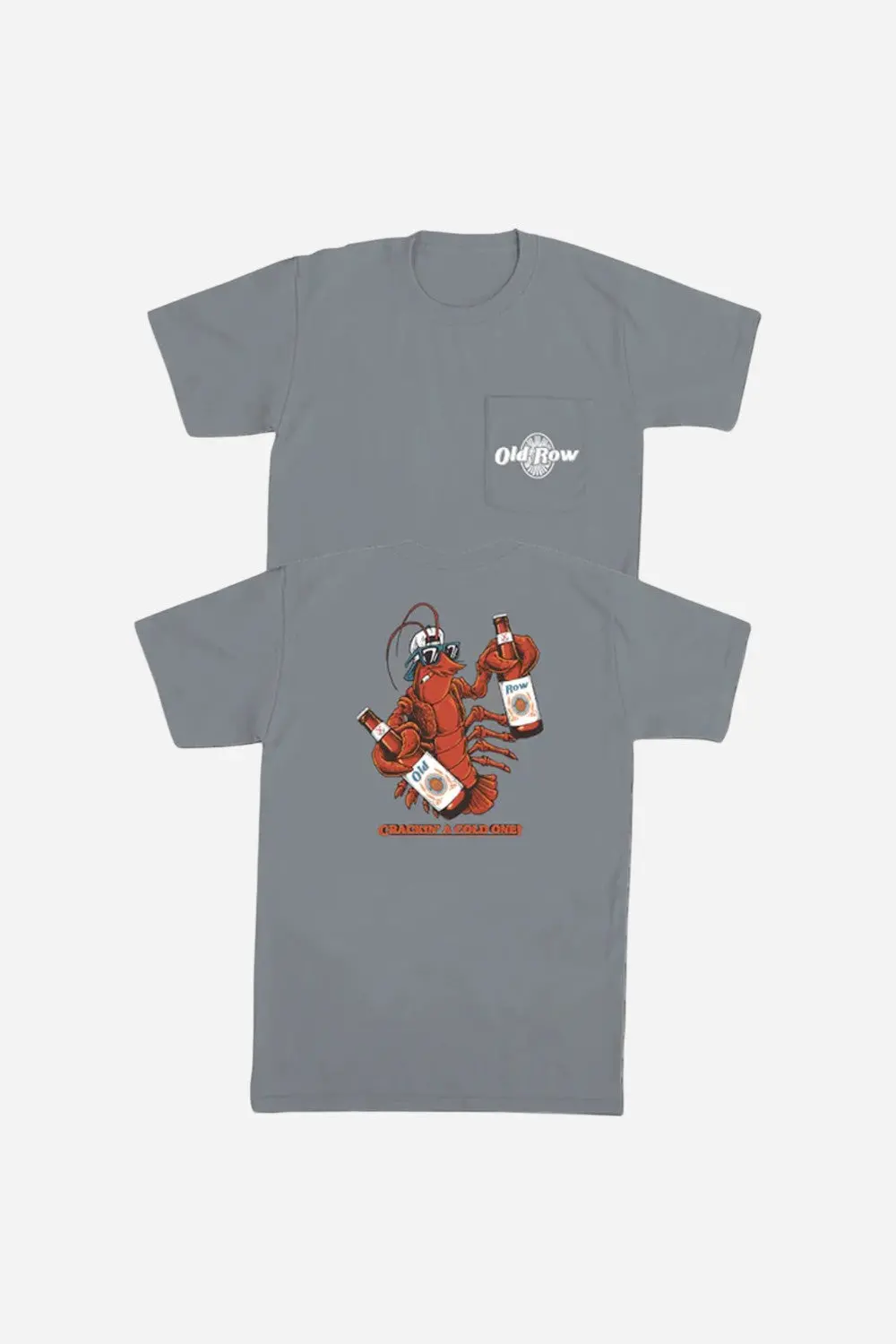 Old Row The Party Lobster Pocket Tee Granite 1