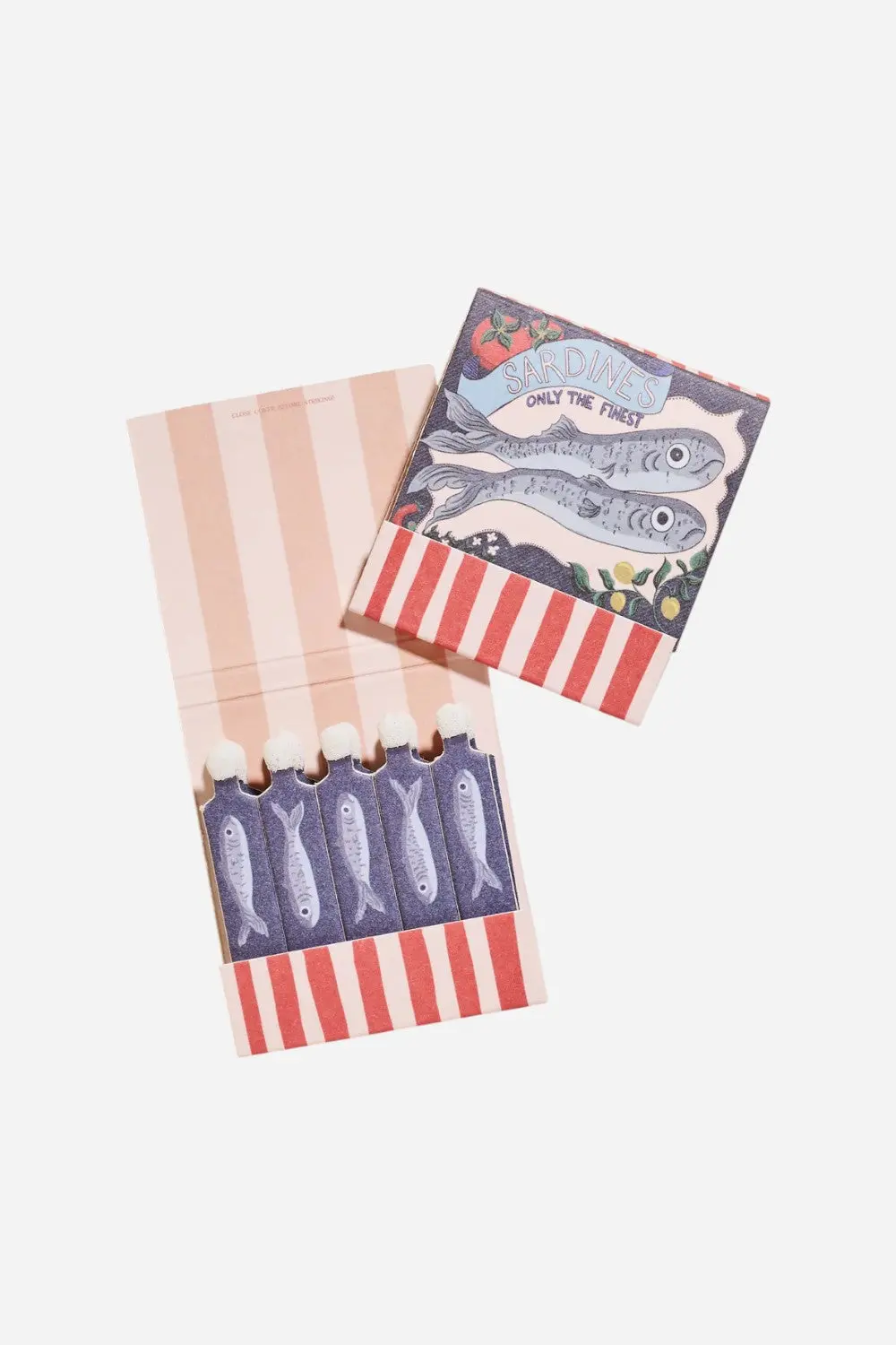 One & Only Paper Sardine Tin Printed 10 Stem Matchbook 1