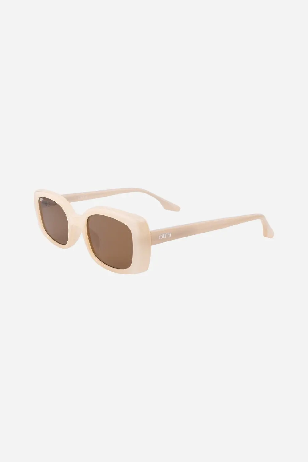 Otra Eyewear Daisy Sunglasses In Frosted Ivory/Brown 1